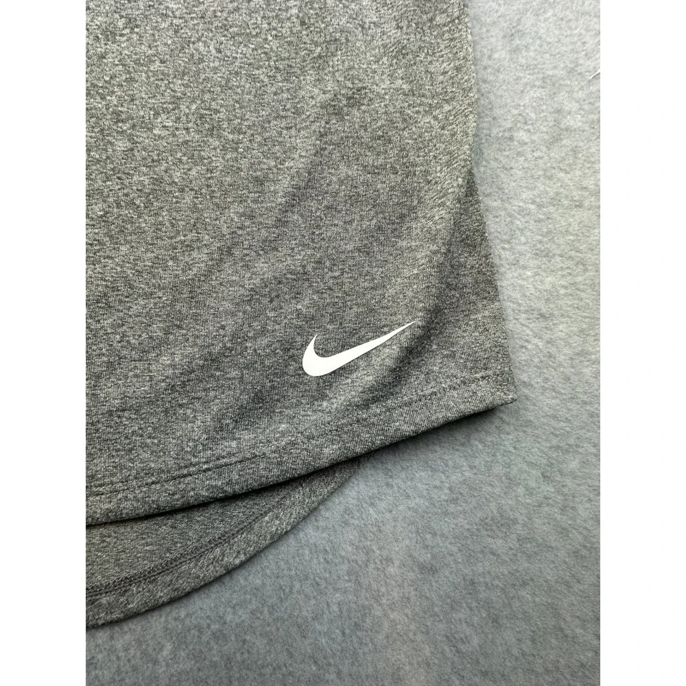 Nike Dri-FIT Just Do It Elastic Strap Racerback Tank Top Gray Womens Medium